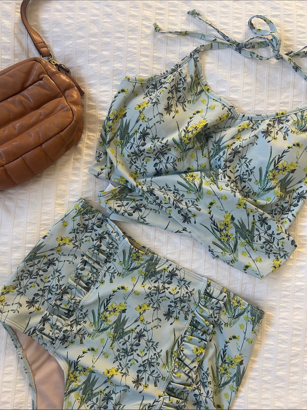 Kortni Jeane Floral High Waist Two Piece Swimsuit
